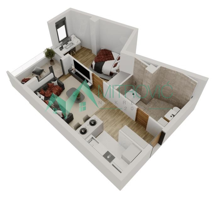 Novi Sad, Salajka - Jednoiposoban stan  42m2 