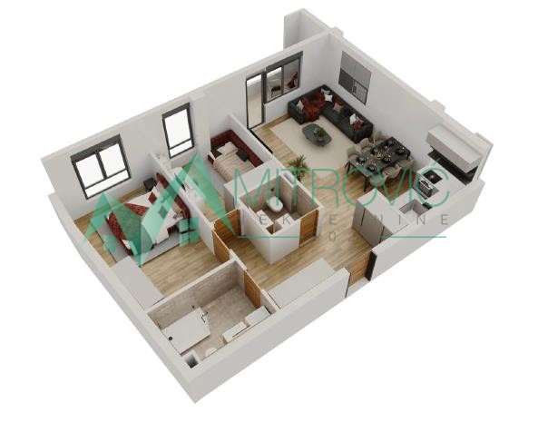 Novi Sad, Salajka - Dvoiposoban stan  74m2 