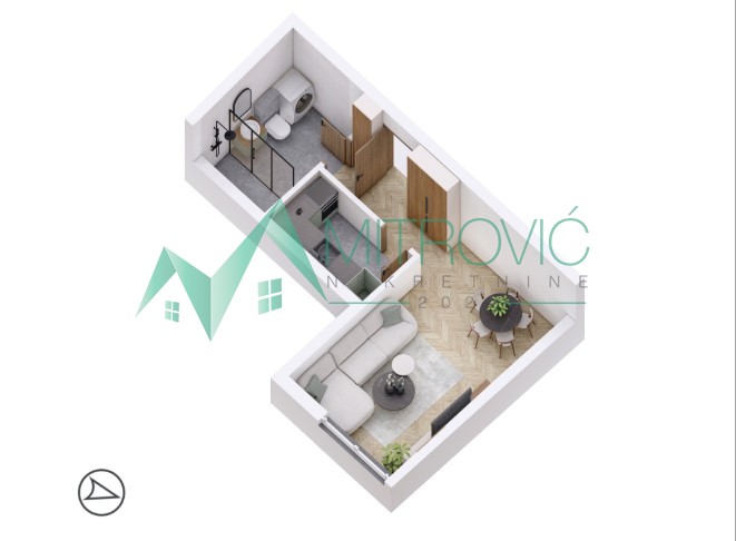 Petrovaradin, Jednosoban stan 30m2 u izgradnji sa povratom PDV 