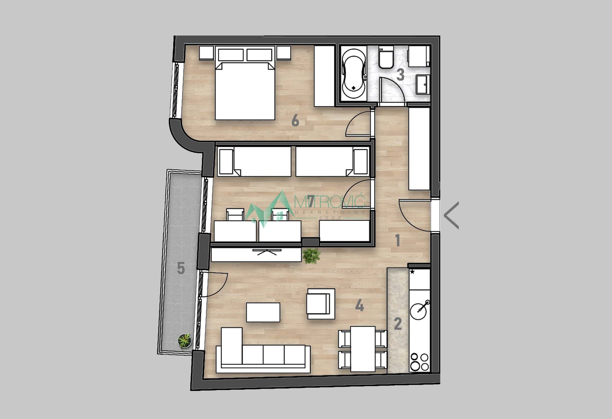 Novi Sad - Urbani komfor, vrhunska lokacija – STAN 62m² 