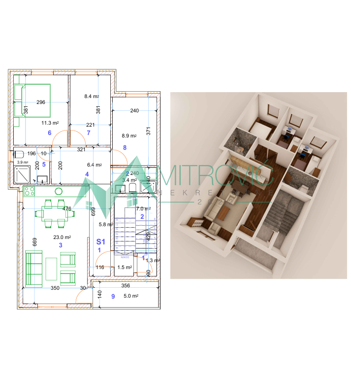 NOV STAN NA I SPRATU – 76 m² – MOGUĆNOST POVRATA PDV-a – KVALITETNA GRADNJA!