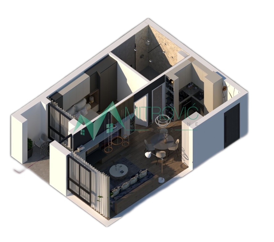 Novi Sad, Sajam - Luksuzni stanovi u novogradnji - odlična lokacija! 45,67 m2 m2 