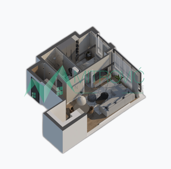 Novi Sad, Sajam - Luksuzni stanovi u novogradnji - odlična lokacija! 36,62 m2 m2 