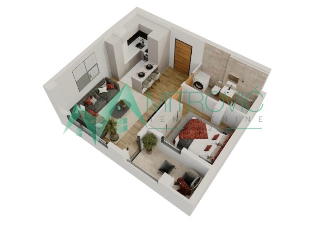 Novi Sad, Salajka - Jednoiposoban stan 40m2