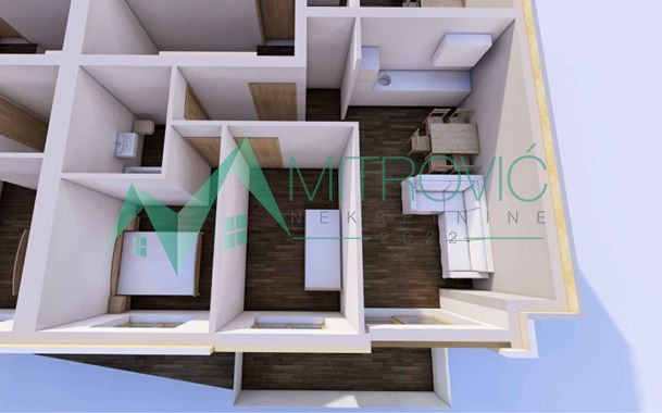 Na prodaju stan u Sremskoj Kamenici 56m2 - kvalitetna gradnja, vrhunski materijali, mirno i zeleno okruženje; povrat PDV-a 