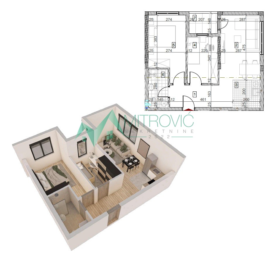 Sremska Kamenica - Kvalitetna zgrada - stanovi od 28m2 do 130 m2 