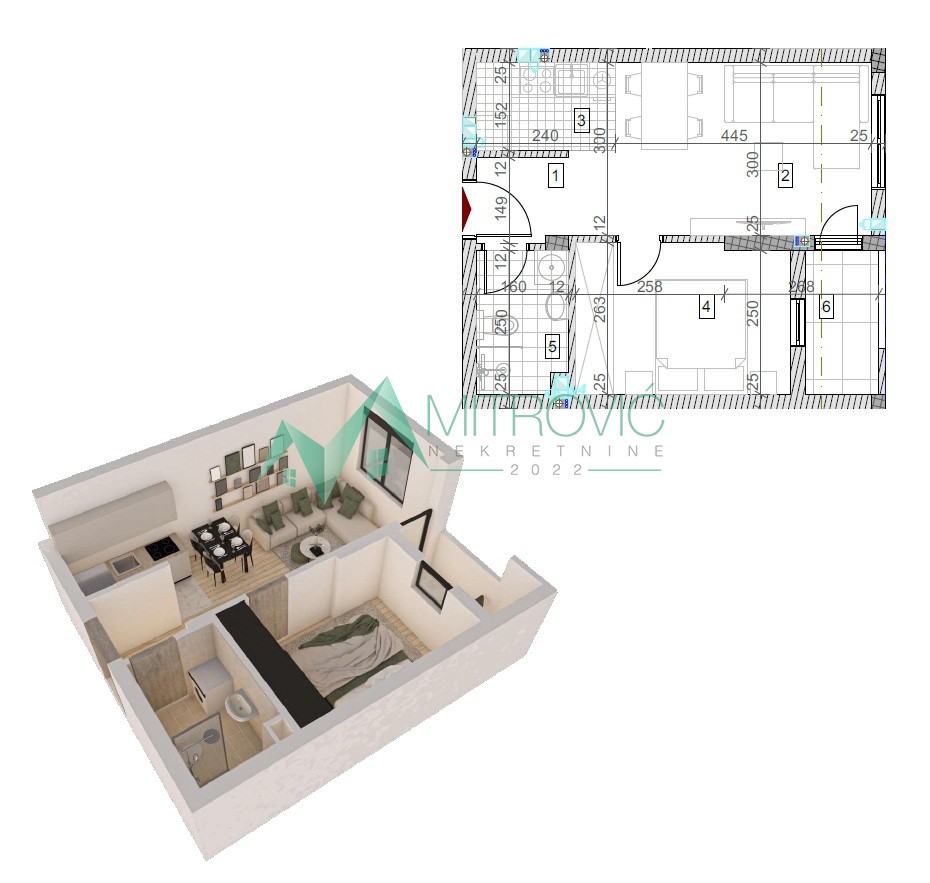 Sremska Kamenica - Kvalitetna zgrada - stanovi od 28m2 do 130 m2 