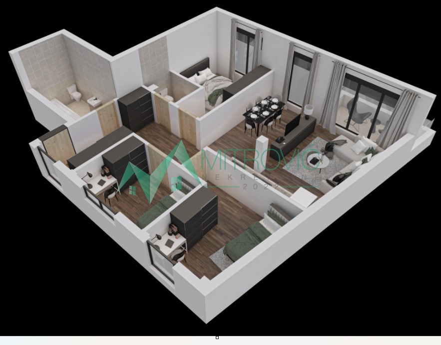 Petrovaradin - Troiposoban stan 80 m3 u izgranji 