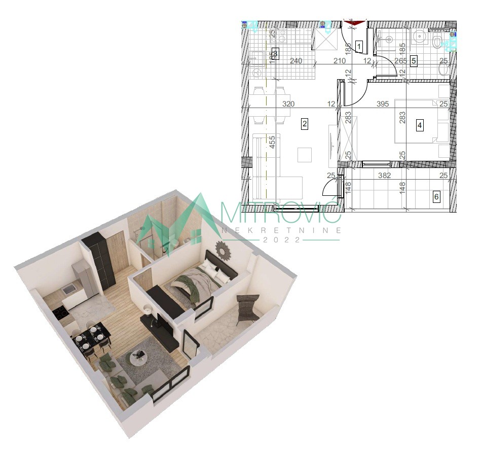 Sremska Kamenica - Kvalitetna zgrada - stanovi od 28m2 do 130 m2 