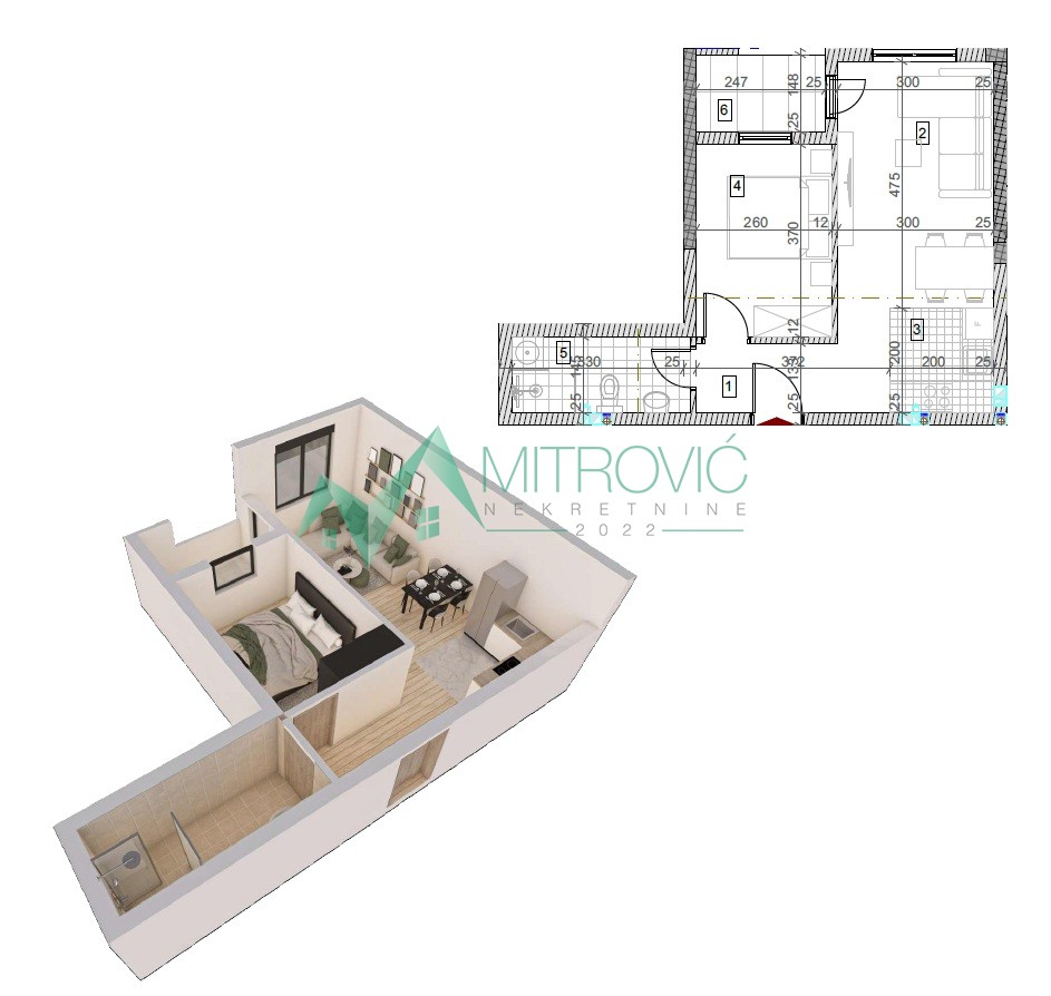 Sremska Kamenica - Kvalitetna zgrada - stanovi od 28m2 do 130 m2 