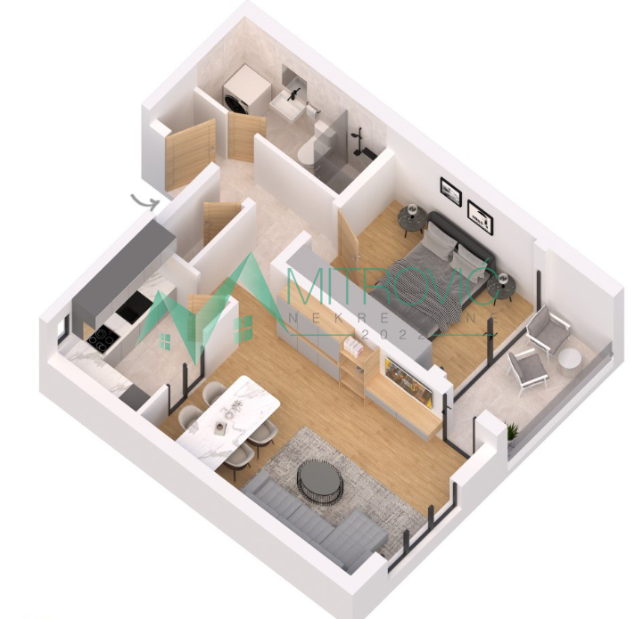 Novi Sad, Bulevar Evrope - Komforan dvosoban stan 