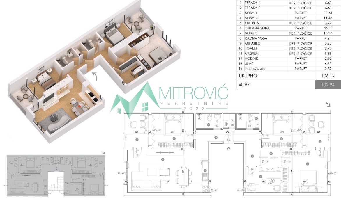 Novi Sad, Bulevar Evrope - Komforan četvorosiposoban stan