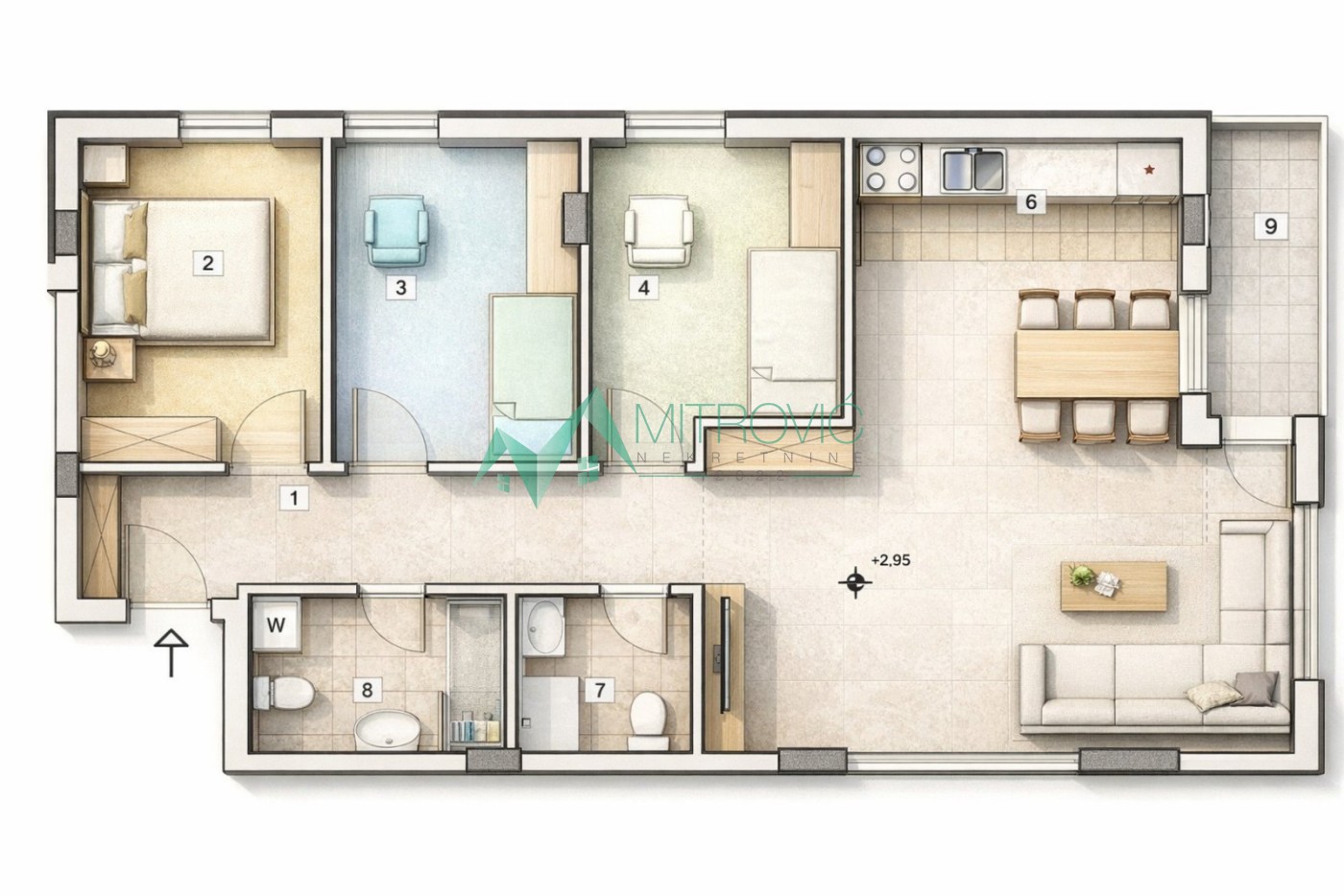 Petrovaradin, Troiposoban stan 76m2 - Prodaje se troiposoban