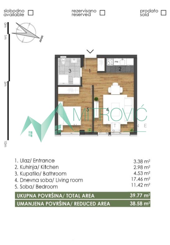 Telep, fenomenalan dvosoban stan-izuzetna ponuda