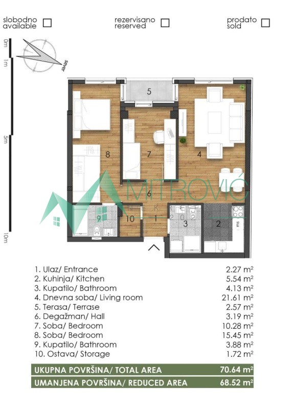 Telep, fenomenalan trosoban stan-izuzetna ponuda