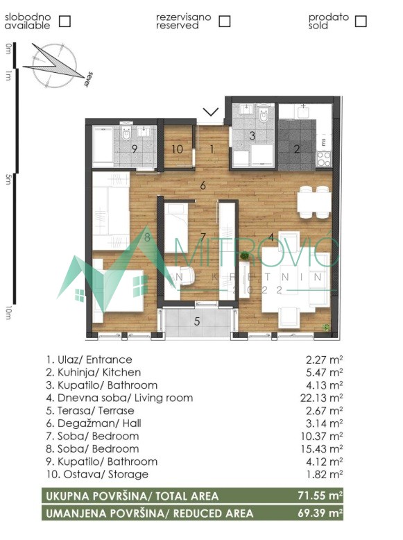 Telep, fenomenalan trosoban stan-izuzetna ponuda