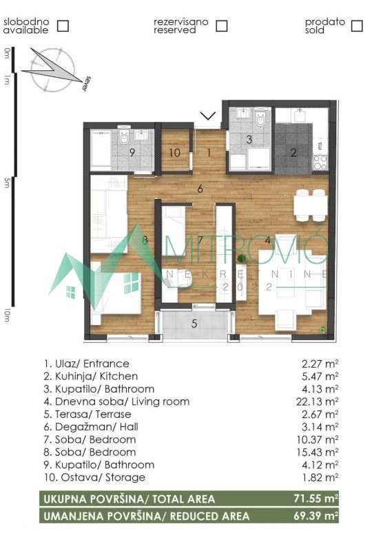 Telep, fenomenalan trosoban stan-izuzetna ponuda