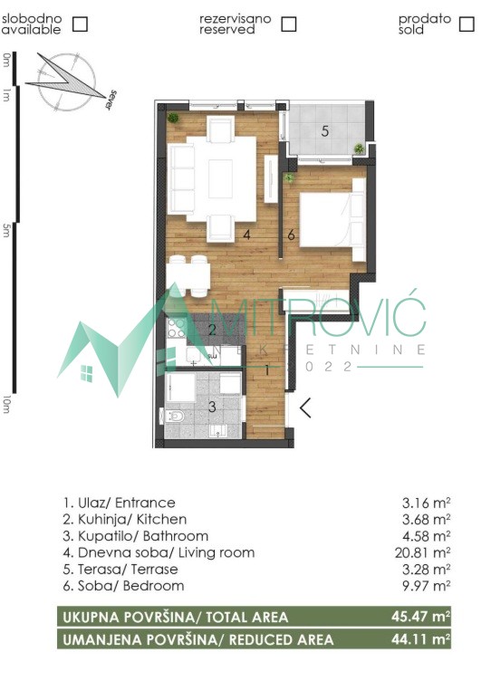 Telep, fenomenalan dvosoban stan-izuzetna ponuda
