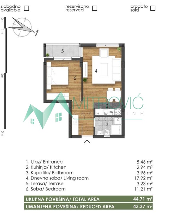Telep, fenomenalan dvosoban stan-izuzetna ponuda