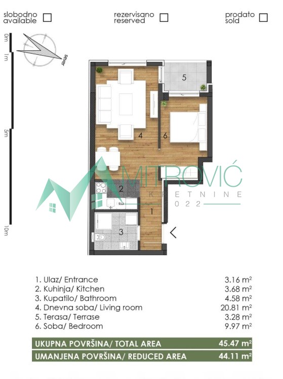 Telep, fenomenalan dvosoban stan-izuzetna ponuda