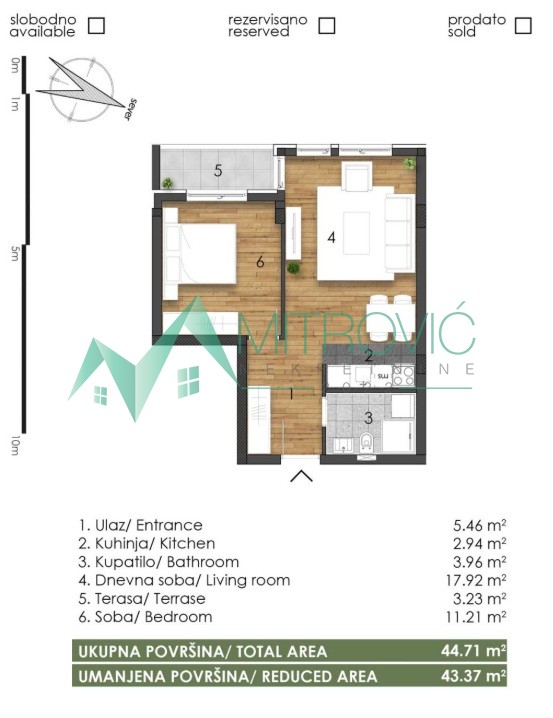 Telep, fenomenalan dvosoban stan-izuzetna ponuda