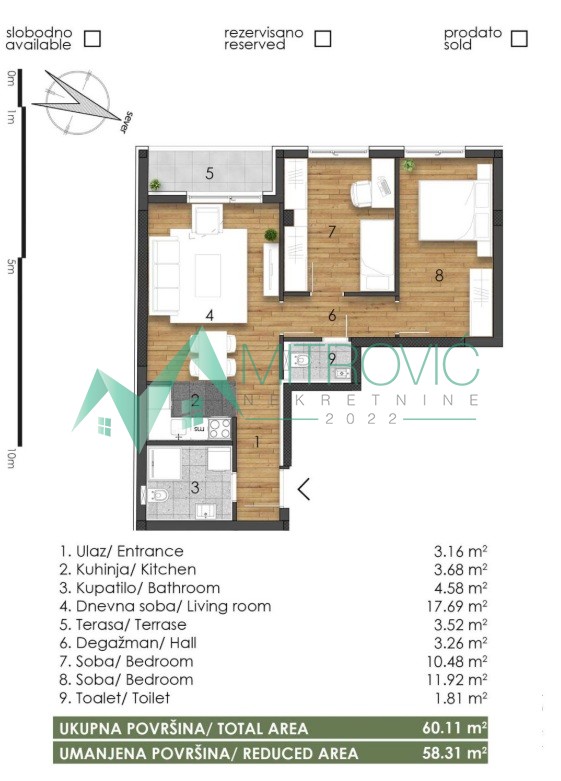 Telep, fenomenalan trosoban stan-izuzetna ponuda