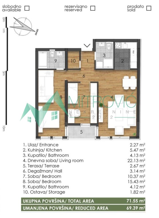 Telep, fenomenalan trosoban stan-izuzetna ponuda