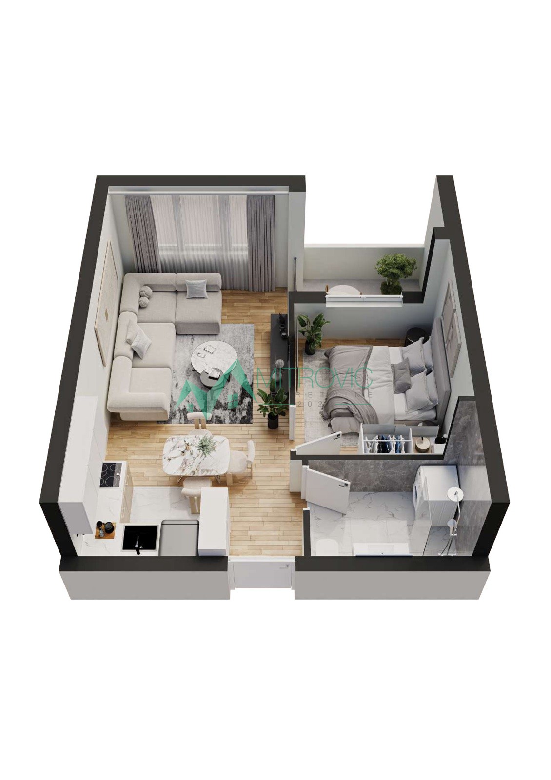 Telep, fenomenalan jednoiposoban stan-izuzetna ponuda