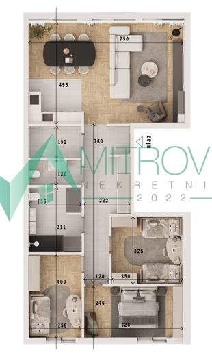 NA PRODAJU - Stan površine 98 m² sa panoramskim pogledom + 2 garažna mesta 