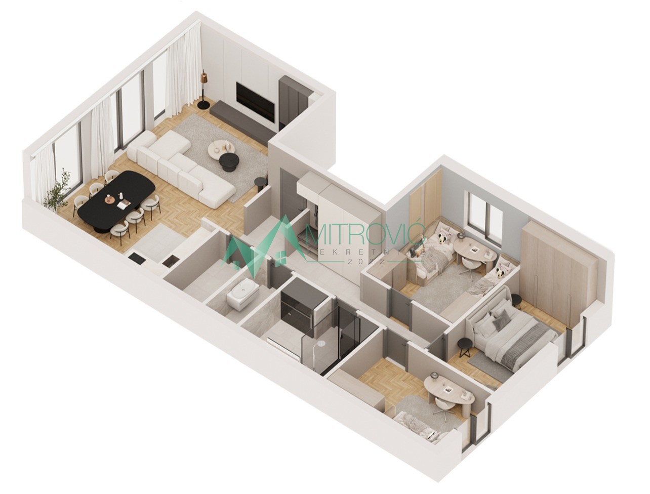 NA PRODAJU - Stan površine 98 m² sa panoramskim pogledom + 2 garažna mesta 