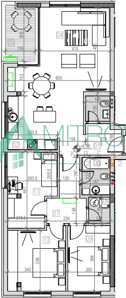 Sremska Kamenica. 96m2. Četvorosoban stan sa povratom PDV-a!  
