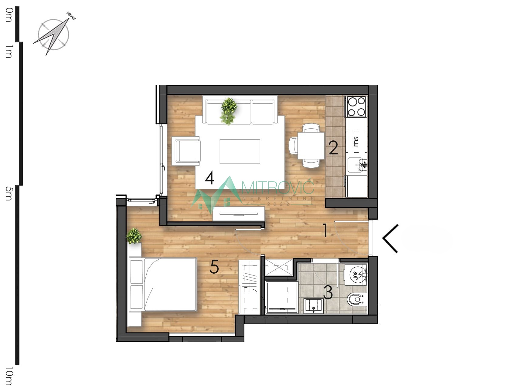 Odličan jednoiposoban stan od 37m2, uskoro useljiv! 