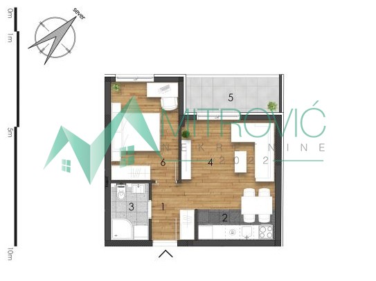 Odličan jednoiposoban stan od 43m2 na odličnoj lokaciji! 