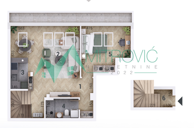 Petrovaradin - Dvosoban stan površine 51m2 u izgradnji sa mogućnošću povrata PDV (agencijska šifra:1003951)