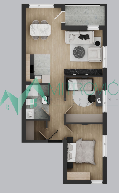 Novi Sad, Adice - Dvoiposoban stan - bliže Telepu 