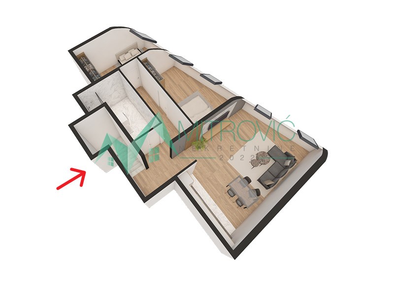 MODERAN ČETVOROSOBAN DUPLEKS – MIŠELUK (U IZGRADNJI) 