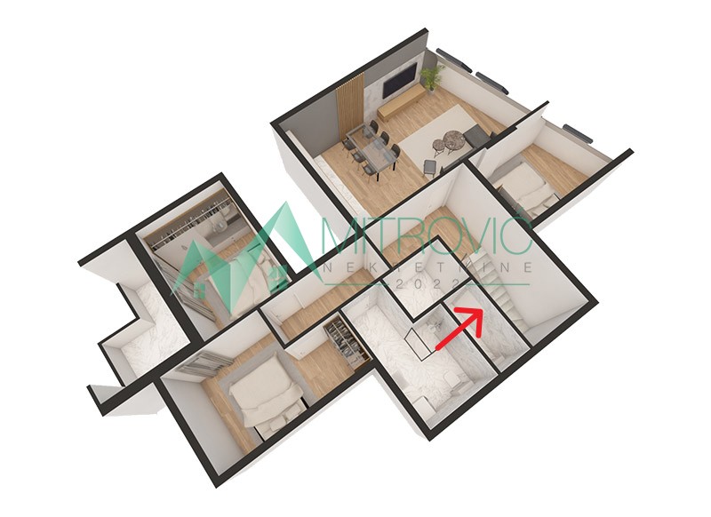 MODERAN ČETVOROSOBAN DUPLEKS – MIŠELUK (U IZGRADNJI) 