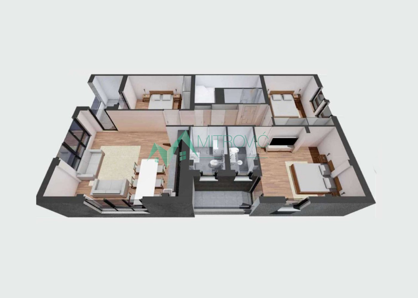 Četvorosoban stan 83m2 - Telep