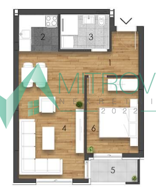 Nov jednoiposoban stan na Telepu – 45m²