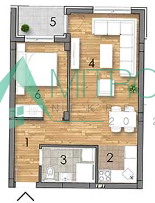 Nov jednoiposoban stan na Telepu – 44m²
