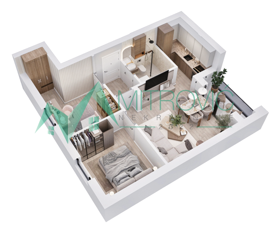 VRDNIK – STAN 52 m², SMART HOME SISTEM, NOVI STANDARD STANOVANJA 