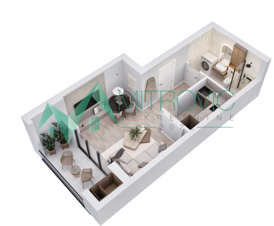 VRDNIK – STAN 33 m², PAMETNI HOME SISTEM, NOVI STANDARD STANOVANJA 