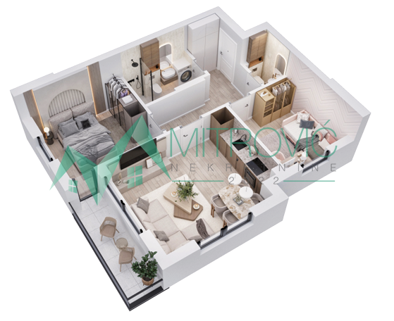 1004815 VRDNIK – STAN 55 m², PAMETNI HOME SISTEM, NOVI STANDARD STANOVANJA 