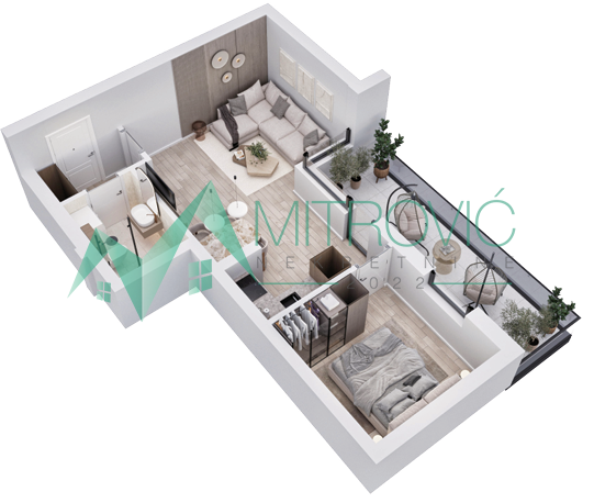 1004826 VRDNIK – STAN 52 m², SMART HOME SISTEM, NOVI STAN