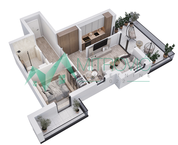 1004830 VRDNIK – STAN 63 m², SMART HOME SISTEM, NOVI STAN
