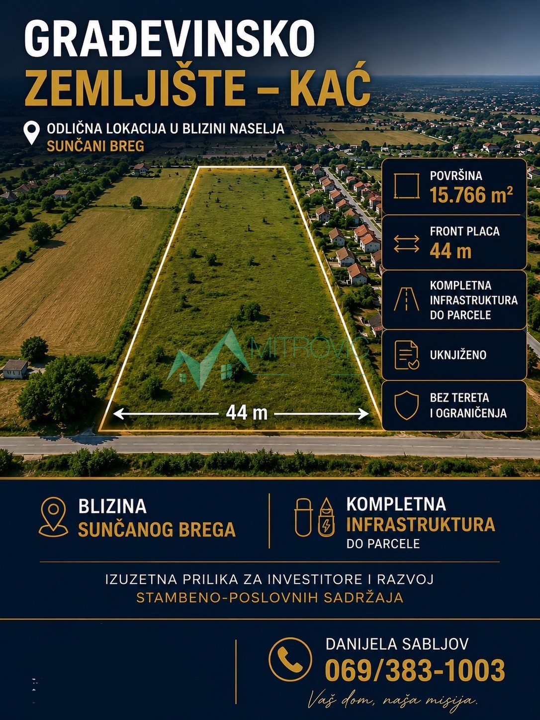 Grundstück · 15766 m² · Kać